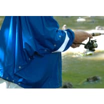 Brella 2020 Light Blue Unisex Hybrid Rain Jacket w/ Reflective Body and Sleeve Strips