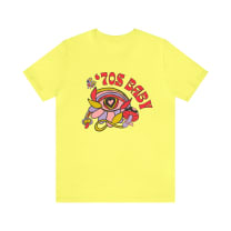 70's Baby Retro Jersey Short Sleeve Tee [Multiple Color Options]