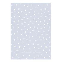 Eat and Sleep Dotted Blue Tea Towel | Extra Large 20" W x 27.5" L | In a Gift Box! | Gift for Her