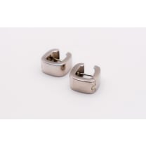 Italian Sterling Silver Square Hoop Earrings