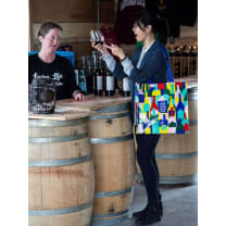 I've Heard Good Things About Wine Shopper Tote Bag | 15" x 16" | BlueQ at GetBullish