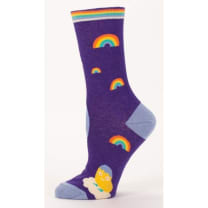 Shitting Rainbows Kind of Day Women's Crew Socks | BlueQ at GetBullish