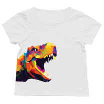 The Everyday Sensory Friendly Tee: Colorful Dino - Size: 2T