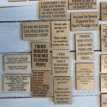 Never Let A Recipe Tell You How Many Chocolate Chips To Use Funny Wood Refrigerator Magnet | 2" x 3"