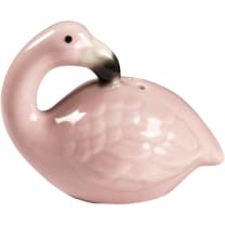 Pink Flamingo Salt & Pepper Set | Stoneware Pink Glazed Shakers