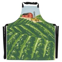 Weed Farm To Table Funny Cooking and BBQ Apron | Funny Marijuana Themed Unisex 2 Pockets Adjustable Strap 100% Cotton | BlueQ at GetBullish