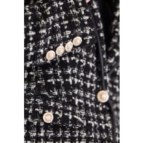 Black & White Tweed Checkers Blazer