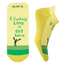 I Fucking Love It Out Here Unisex Sneaker Socks [2 Size Options] | BlueQ at GetBullish