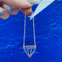 You're a Gem Necklace in Gold Openwork