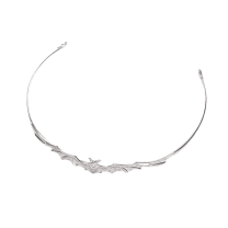 Bat Power Headband Tiara in Silver or Gold | Spooky Headwear Accessory | Halloween, Goth Hairpiece - Color: Silver