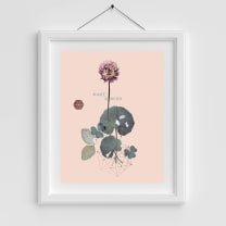 Sweet Clover 11" x 14" Art Print | Copper Details | Unframed | Gift for Her