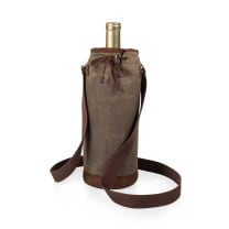 Waxed Canvas Wine Tote