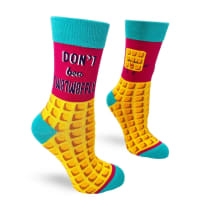 Don't Be a Twatwaffle Funny Ladies' Crew Socks | Retro Vibe