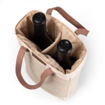 Pinot Jute 2 Bottle Insulated Wine Bag