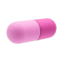 Pill-Shaped Pill Box in Bright Pastels | Aluminum Tin Container for Pills | 3/4" Diam. x 2-1/2" Tall