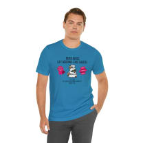 Bear Bros. Gay Wedding Cake Bakers Unisex Short Sleeve Tee [Multiple Color Options] - Sizes: S, Colors: Aqua