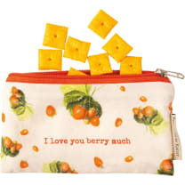 I Love You Berry Much and Have A Zest For Life Fruit Pouches |  Food Safe | 7" x 3.50" | Set of 2