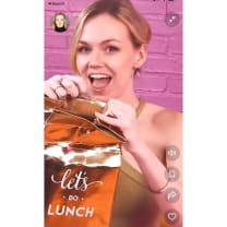 Let's Do Lunch Washable Paper Insulated Bag in Rose Gold | Pack of 4