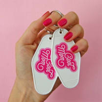 Cool Mom Motel Style Keychain