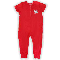 The Ultimate Comfort Playsuit: Retro Skull - Size: 2T