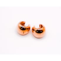 Italian Rose Gold Peanut-Shaped Earrings