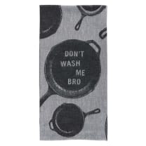 Don't Wash Me Bro Woven Dish Towel | Cotton Kitchen Tea Hand Dish Cloth | 28" x 21" | BlueQ at GetBullish