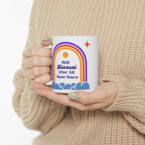 Still Bisexual After All These Years LGBTQ Pride Retro Rainbow Ceramic Mug 11oz