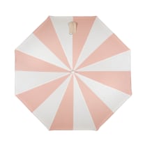 Summerland Beach Umbrella - Pink Salt Stripe