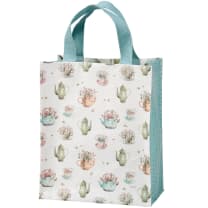 Tea Time Daily Tote Bag | Lunch Storage |  8.75" x 10.25" x 4.75"
