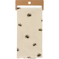 Show Me The Honey Honeybee Dish Cloth Towel | Cotten Linen Cotton and Linen | Embroidered Text | 18" x 28"