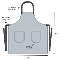 Now With More Holy Shit Funny Cooking and BBQ Apron Unisex 2 Pockets Adjustable Strap 100% Cotton | BlueQ at GetBullish