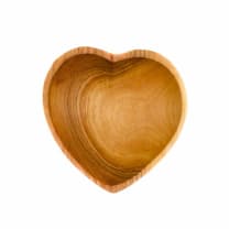 Heart Shaped Wooden Bowl - Size: 4 Inch
