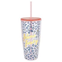 Feline Fiesty Leopard Spots Travel Tumbler | Double-Wall Acrylic