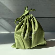 Velvet Claws Hair Clip | The McKenzie in Purple Flower | Claw Clip in Velvet Travel Bag