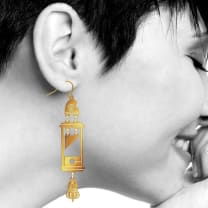 Guillotine Earrings | Featuring the Heads of Louis 16th and Marie Antoinette | Gold or Silver