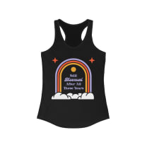 Still Bisexual After All These Years Women's Ideal Racerback Tank - Color: Solid Black, Size: XS