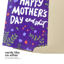 Happy Mother's Day And Shit Greeting Card