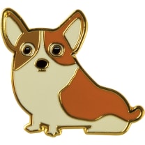 Corgi Wigglebutts Make Me Nuts Enamel Pin On Gift Card