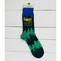 May The Forest Be With You Men's Novelty Crew Socks  | Funny Sayings Comfy Socks