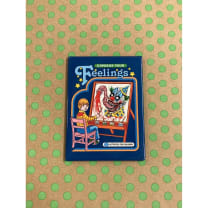 Express Your Feelings Creepy Clown Magnet | '80s Children's Book Style Satirical Art | 2" x 3"