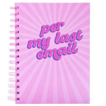 Per My Last Email Spiral Notebook | Groovy Hard Cover Journal