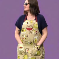 Cooking Makes Me So Thirsty Funny Cooking and BBQ Apron Unisex 2 Pockets Adjustable Strap 100%  | BlueQ at GetBullish