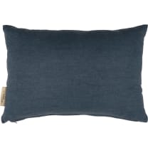 Moon Phases Pillow | Navy Blue Cotton | 15" x 10"