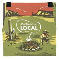 My Meat Is Local Funny Cooking and BBQ Apron Unisex 2 Pockets Adjustable Strap 100% Cotton | BlueQ at GetBullish