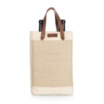 Pinot Jute 2 Bottle Insulated Wine Bag