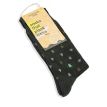 Men's Socks That Plant Trees in Tiny Tree Motif | Fair Trade | Fits Men's Sizes 8.5-13