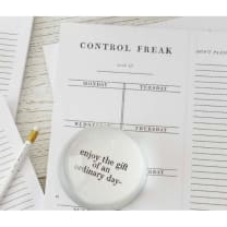 Control Freak Weekly List Notepad | 8.5" x 11" Desk Planner