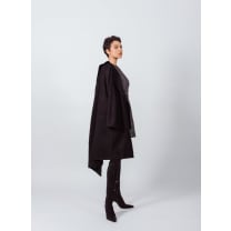 Worsted Flannel Long Trench Coat