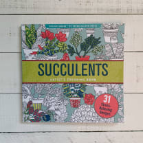 Succulents Adult Coloring Book | 31 Relaxing Plants Illustrations