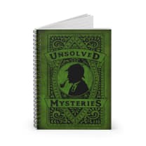 Unsolved Mysteries Spiral Notebook | 8 ¼ x 5 ¾ in